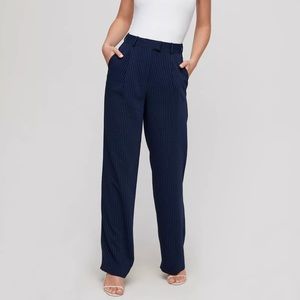 ARITZIA - Babaton “Sadiki Pant” in navy pinstripes